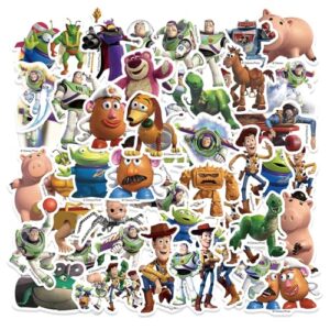 50pcs Hot Toy Cartoon Story Stickers Laptop Bedroom Wardrobe Car Skateboard Motorcycle Bicycle Mobile Phone Luggage Guitar DIY Waterproof Decal (WJZDY)