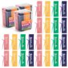 50Pcs Individually Wrapped Dental Floss Picks, Travel Floss Single Bag, Disposable Dental Picks with 4 Flavors, Extra Strong Shred-Resistant Floss, Portable Oral Care for Family & Travel
