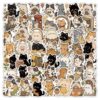50Pcs Kawaii Cat Stickers for Kids Cartoon Cute Cat Stickers Pack