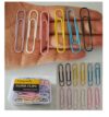 50 PCS Large Paper Clips 2 Inch – Colorful Coated Metal Paperclips, 6 Assorted Colors, Strong Grip for Office School Home, with Clear PP Box