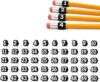 50Pcs Numbered Pencil Toppers, Reusable-Classroom Pencil Labels, Pencils Tracking Markers for Teachers, Number Pencils Toppers for Supply Stations and School Organization