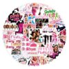 50Pcs Pinky UP Stickers for Water Bottle, Cool Kpop Idol KATSEYE Waterproof Vinyl Stickers for Adult Teen Girl Kids Laptop Skateboard Bike Guitar Laggage Travel Case Helmet Notebook Scrapbook
