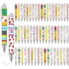 50 Pcs Teacher Pen Bulk Back to School Gifts Funny Ballpoint Pens Thank You Teacher First Day Back to School Gifts for Student Motivational Inspirational Classroom Office Writing Stationery Supplies