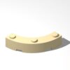 50 Piece Panel 1x4x1, Tan, Compatible with Lego Parts 48092