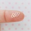 50 Pieces 5mm Gold or Silver Bumble Bee Honeycomb Metal Glitter, Kawaii Nail Art Decorations for Resin Crafts, Decoden, Shaker Fillers & DIY Embellishments
