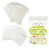 50 Sets Jumbo Paper Clips Packaging for Selling, White Cards & Hanging Bags