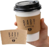 BONETAT 20 Pcs Coffee Cup Sleeves