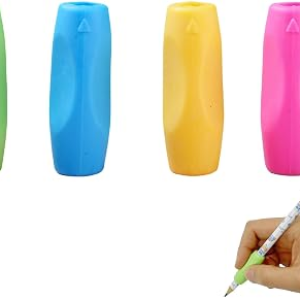 Pencil Grips for Kids Handwriting,Silicone Children Pencil Holding Practictise Device for Correcting Pen Holder Postures Correction Tools (4Pcs)