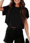 UNCLECAT Womens Cropped T Shirts