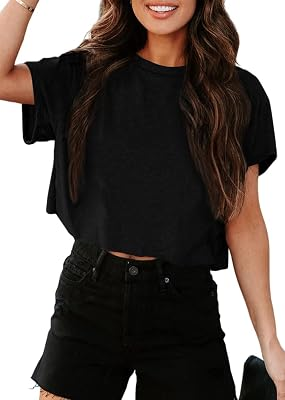 UNCLECAT Womens Cropped T Shirts