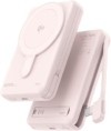 MagSafe Portable Charger 10000mAh Qi2 15W Fast Charging Magnetic Power Bank, Battery Pack with Foldable Stand, PD20W USB-C Built in Cable, Mag Safe Only for iPhone 17/16/15/14/13/1