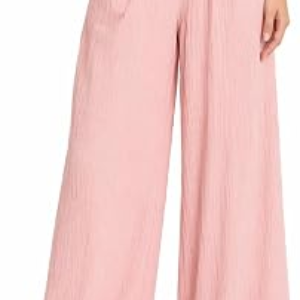 OSCROBIE High Waisted Linen Wide Leg Pants