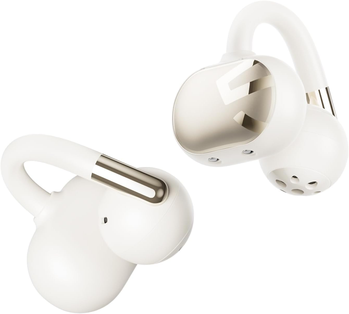SoundPEATS Clip1 Ultra Comfort Open Ear Clip-On Earbuds, Featherlight for All-Day Wear with Glasses, 40H Playtime, Crystal Clear Calls, Fast Charging, IPX5, Bluetooth 5.4 for Office Home
