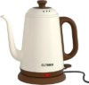 Gooseneck Electric Kettle for Pour Over Coffee & Tea (White) | 1000W Fast Heating, 1L Capacity, Food-Grade Stainless Steel, Auto Shut Off, Boil Dry Protection, BPA-Free