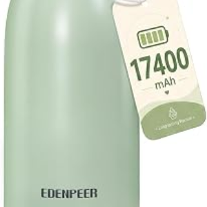 Portable Bottle Warmer– 120 W Fastest Heating, 17400 mAh Long Battery Life | Breast Milk & Water Warmer 2-4 Min Fast Even Heating Precise Temp Control 17 OZ Capacity for Night Travel Car Outdoor