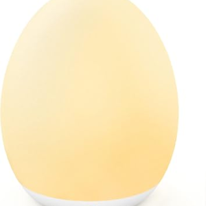 MediAcous Night Light for Kids, Baby Egg Light for Nursery, 7 Colors Changing & Stepless Dimming, Soft Silicone Touch Night Lamp with 1 Hour Timer, Rechargeable Nursery Night for Breastfeeding