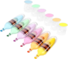 TIJOPOP 6 Pcs Scented Highlighters Pens,Cute Design Assorted Colors Highlighter Set,Transparent Widen Chisel Tip,Dry-Quickly,No Bleed,Ideal for Office