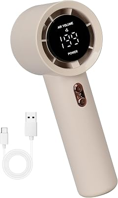 Portable Handheld Fan, Compact Personal Mini Fan (Beige)