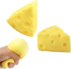 Squishy Cheese Toys Sensory Squishy Fidgets Squeeze Cheese, 2Pcs | Cheese Miniatures Novelty Toys