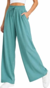 OSCROBIE Womens Linen Summer Palazzo Pants