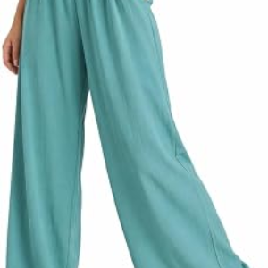 OSCROBIE Womens Linen Summer Palazzo Pants