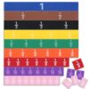 51 Pcs Magnetic Fraction Strips Montessori Math Manipulatives Magnetic Fraction Tiles for Math Learning Resources Educational Tool for in 3rd to 5th Elementary Curriculum