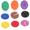 51 pcs Magnetic Fraction Tiles Circles, Fraction Tiles Playbook Math Manipulatives Kit for Classroom and Homeschool Educational
