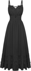 SCARLET DARKNESS Womens Summer Maxi Dress