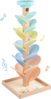 Wooden Marble Run Ball Drop Montessori Toys for Toddlers 4-8 Boys Girls Kids Wood Music Tree Marble Ball Run Game 3-5 8-12 Years Old Learning Color Sorting Sensory Toys Birthday Gift (Height: 20.5″)