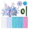 521Pcs Pastel Pipe Cleaners Craft Kit for DIY Flower Stems with Tape