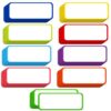 54Pcs Magnetic Dry Erase Labels Colorful Name Tag Label Sticker for Office