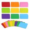 54 Pcs Magnetic Dry Erase Labels, Waterproof Magnetic Labels in 9 Colors with Strong Magnet Backing, Reusable Name Tags for Classroom Whiteboard and Fridge