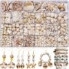 550Pcs Ocean Beads Kit Shell Starfish Mermaid for Bracelet Jewelry Making