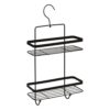 5 five simply smart 5Five – Black Steel Shower Caddy – 25.5 x 12 x 31 cm – Bathroom Storage, Shower Organizer, Practical Bath Accessory
