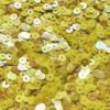 5mm Flat Sequins Lemon Yellow Transparent Rainbow Iris Duo Made in USA