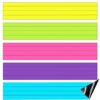 5 Pack 24 x 3 Inch Magnetic Sentence Strips for Teachers, Lined Magnetic Dry Erase Sentence Strips, Reusable Teacher Supplies Classroom Learning Tool for Whiteboard Classroom Back to School Office