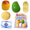 5 Pack Crunchy Squishy Slushy Squeeze Toys Stress Ball Food Toy