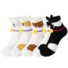 5 Pairs of Warm Socks, Women's Cat Pattern Socks, Thicker Winter Socks, Gifts for Sleeping and Home Slippers