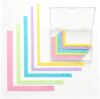 5pc Paper Crafting Alignment Guides with Storage Case, Precision Layering & Matting Spacers, Color-Coded L-Shaped Ruler Tools with Size Tabs, for Card Making and Scrapbooking