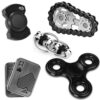 5 Pcs Fidget Toys Adults Metal Figette Spinner Magnet Slider for Teen Boys Quiet Office Desk Cool Gadgets Pain Stim Anxiety Stress Relief Items ADHD Autism Figets Magnetic Gifts for Teens EDC for Men