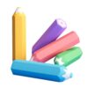 5PCS Novelty Pencil-Shaped Erasers with Hexagon Design, Easy-Grip Erasers for Students Learning Tools Ergonomic Hexagonal for Writing