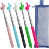 5pcs Pointer Finger Stick for Teacher&Classroom, Teacher Must Have Extendable Hand Pointer Finger with Pouch, Classroom Essentials - Finger Pointer for School, Vlogging, Group Work, Reading