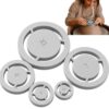5 Pcs Pottery Foot Ring Tool, Clay Base Aligner & Foot Molder, Based Clay & Ceramic Tools for Pottery, Wheel Thrown Even Foot Press for Bowls Mugs, Pottery Wheel Tools for Beginners & Crafters