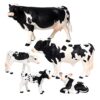 5Pcs PVC Solid Farm Animal Figurines Toy Miniatures