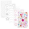 5 Sheets Adhesive Rhinestone Stickers, Face Gems for Face Eye Makeup Nail