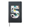 5th Birthday Boy 5 Years Old Outer Space Astronaut Hardcover Journal, Black