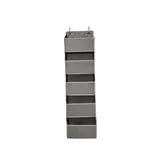 5 Tier Over the Door Closet Organizer with Metal Hooks, Space-Saving Hanging Shelf for Clothes, Shoes, Towels & Accessories, Heavy Duty Doorway Storage Rack for Bedroom, Entryway & Laundry Room