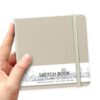 5" x 5" Hardcover Sketch Book,58 Sheets Small Mixed Media Pocket Sketch Pad