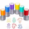 6-Piece Set of Teacher Stamps - Stationery Cute Motivational Scoring for Grading Teacher Stamp Self Inking Stamp Behavior Stamps for Teachers Grading (Regular)