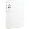 60-Pocket Binder with Plastic Sleeves, A4 Display 60 Pages with Clear Sheet Protectors, Portfolio Presentation Book for Artwork, Document Organizer Binder, White
